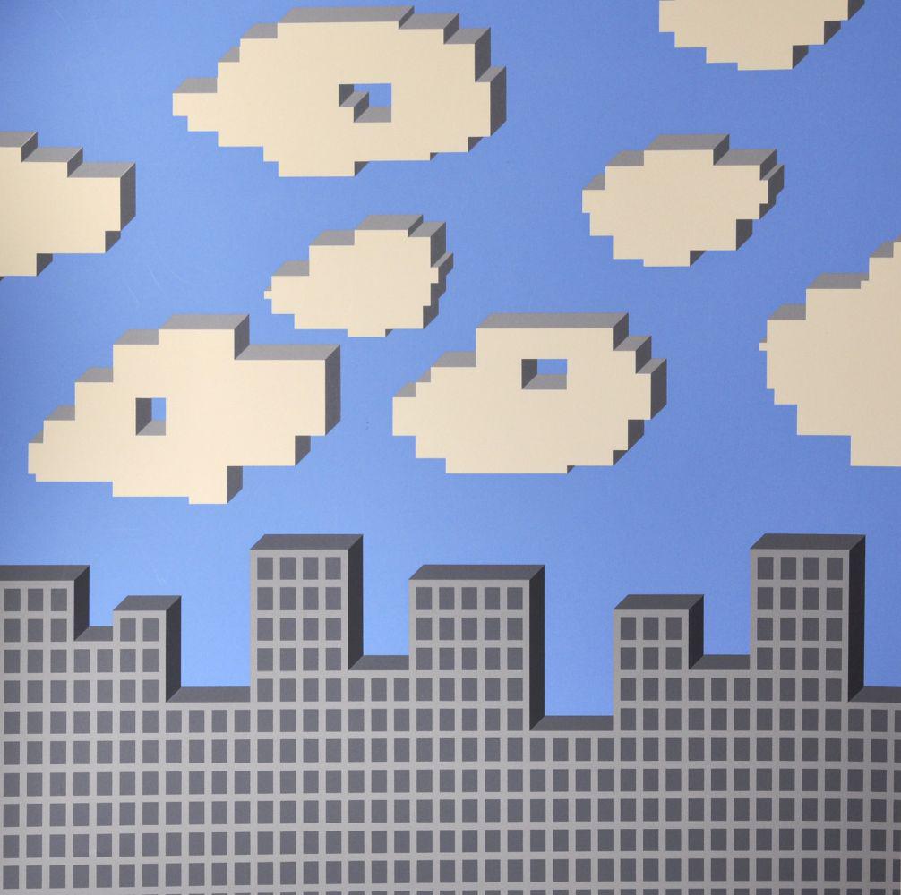 After Patrick Hughes (b.1939) British, 'Sympathy',: After Patrick Hughes (b.1939) British, 'Sympathy', Lithograph, Signed in Pencil and numbered 60 of 70, Unframed, 23" x 23".