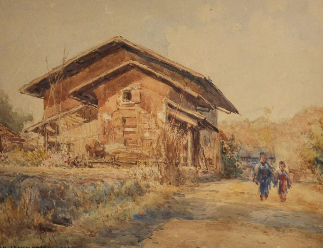 Kinichiro Ishikawa (1871-1945) Japanese. A Woman and (1 of 3)