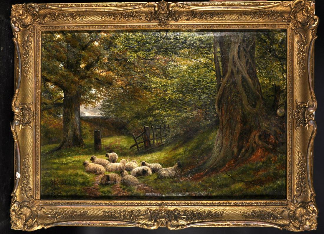 W... Elliot (19th Century) British. A Wooded Landscape, (1 of 2)