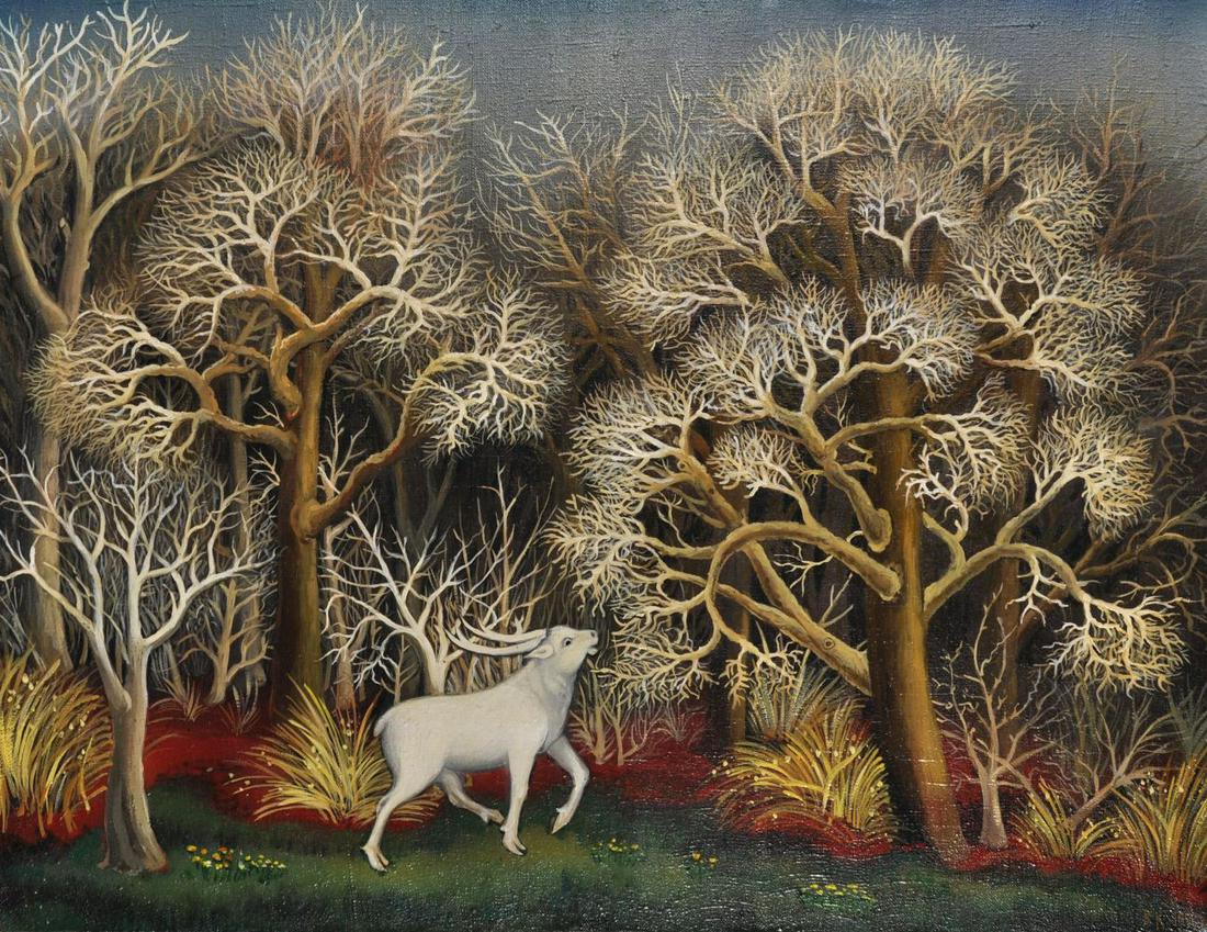 Viktor Andreevich Konovalov (1912-1995) Russian. "Der (1 of 3)