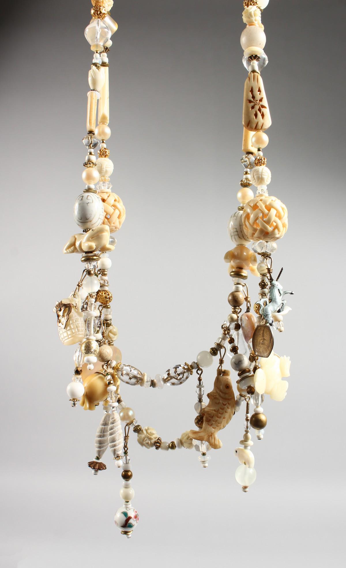 A VINTAGE RALPH MASSEY NECKLACE.: A VINTAGE RALPH MASSEY NECKLACE.