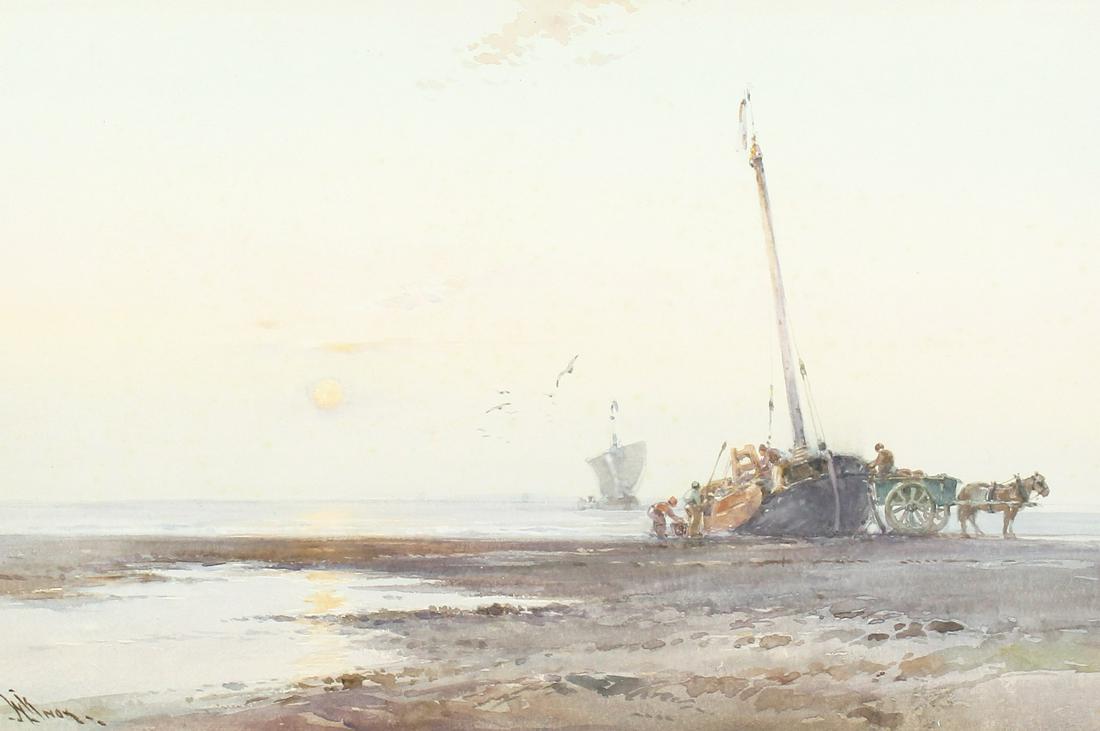 William Knox (1862-1925) British. 'Morning Sun',: William Knox (1862-1925) British. 'Morning Sun', Watercolour, Signed, 12" x 18".