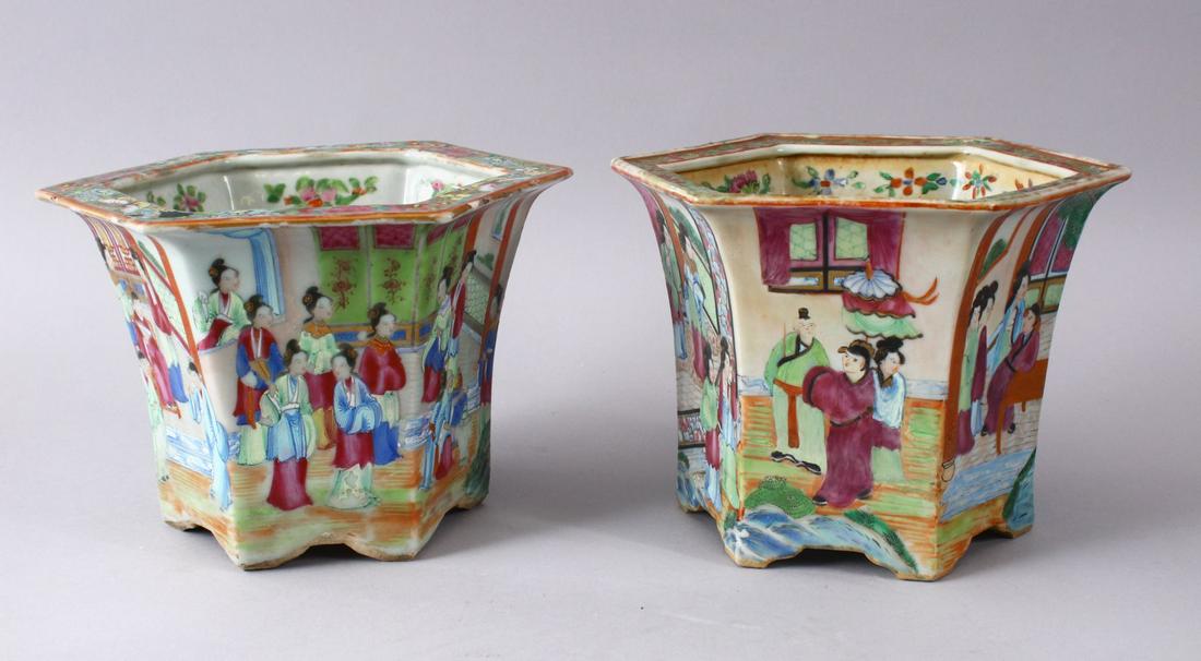 TWO 19TH CENTURY CHINESE CANTON FAMILLE ROSE PORCELAIN (1 of 8)