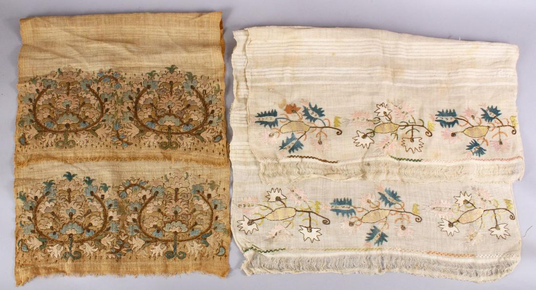 TWO EARLY 19TH CENTURY TURKISH HAMAN TOWELS - TEXTILES, (1 of 3)
