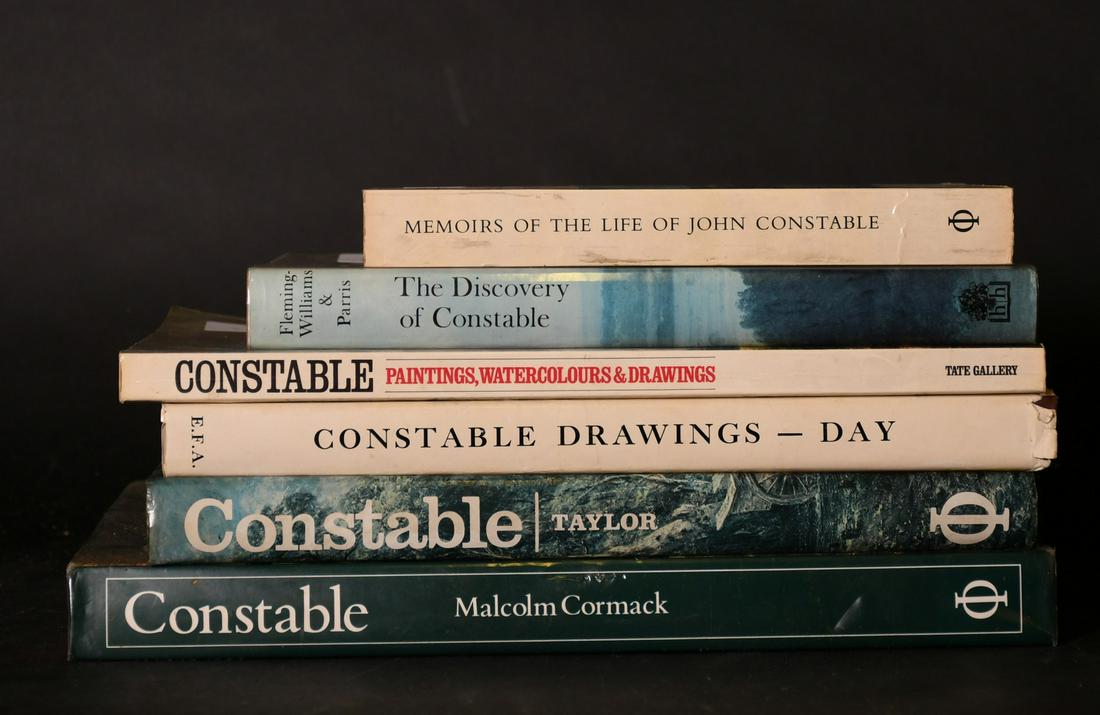 Six various books about John Constable by various: Six various books about John Constable by various authors. (6).