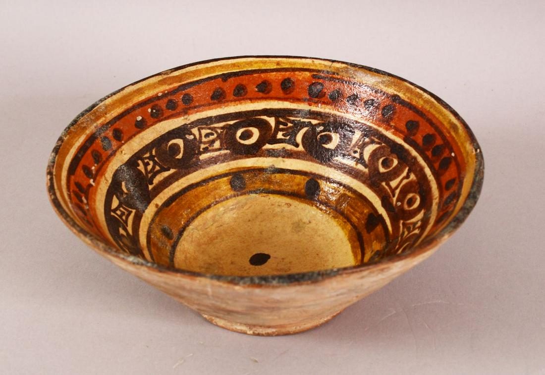 AN EARLY PERSIAN NISHAPUR POTTERY BOWL, possibly 10th (1 of 4)