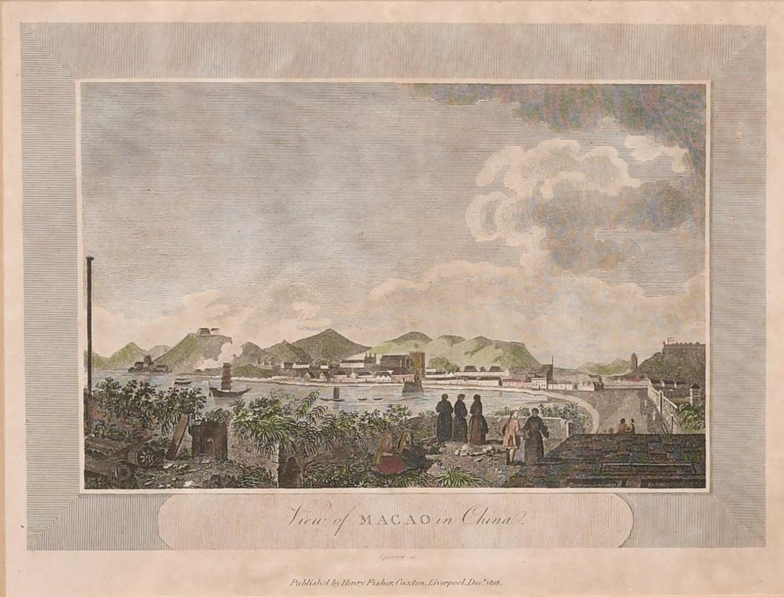 A group of eight framed antique prints of Chinese (1 of 9)