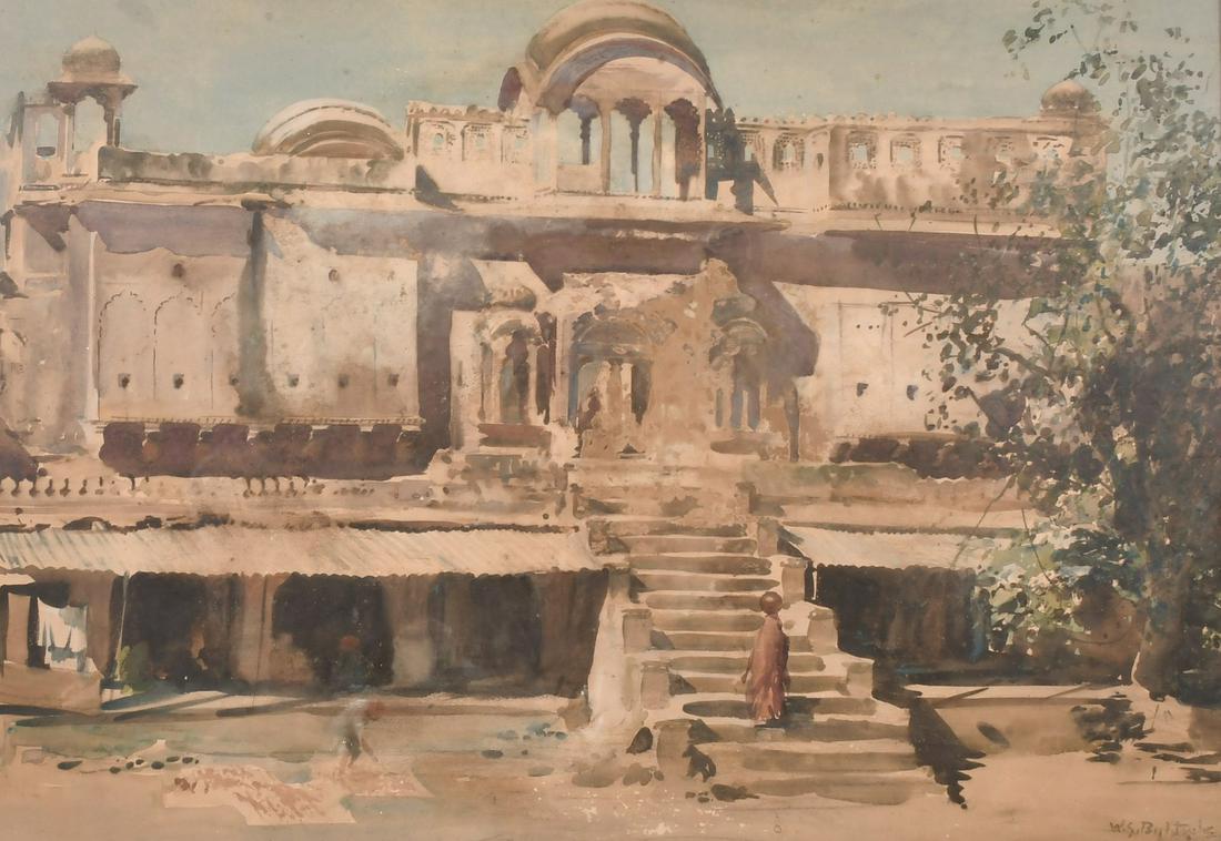 W.S. Bag**topolous (circa 1930) 'Old house, Jaipur', (1 of 4)