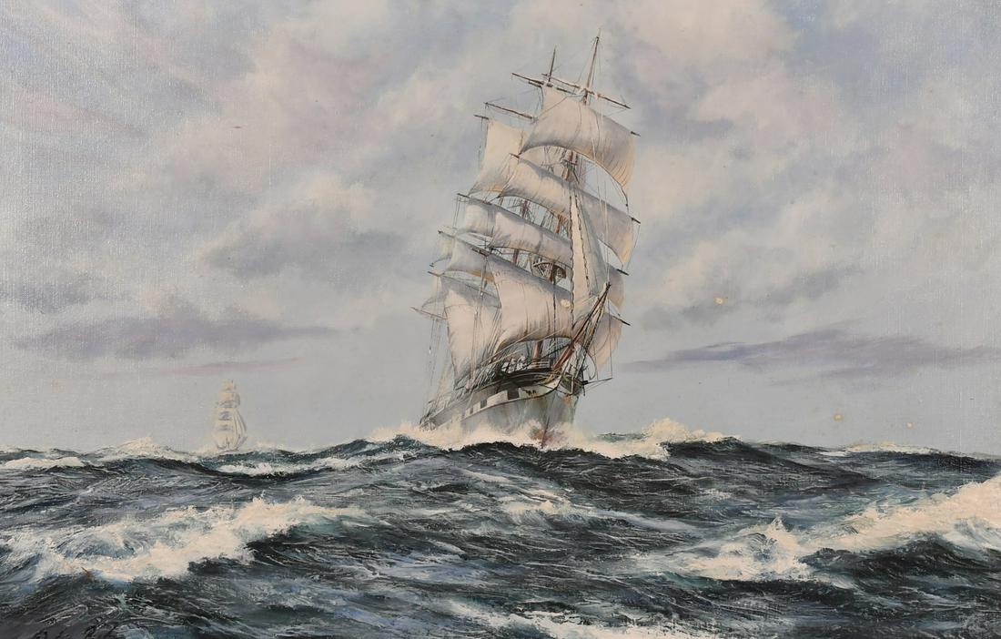 Robin Brooks (1943) British, The Iron Clipper 'Timaru' (1 of 4)