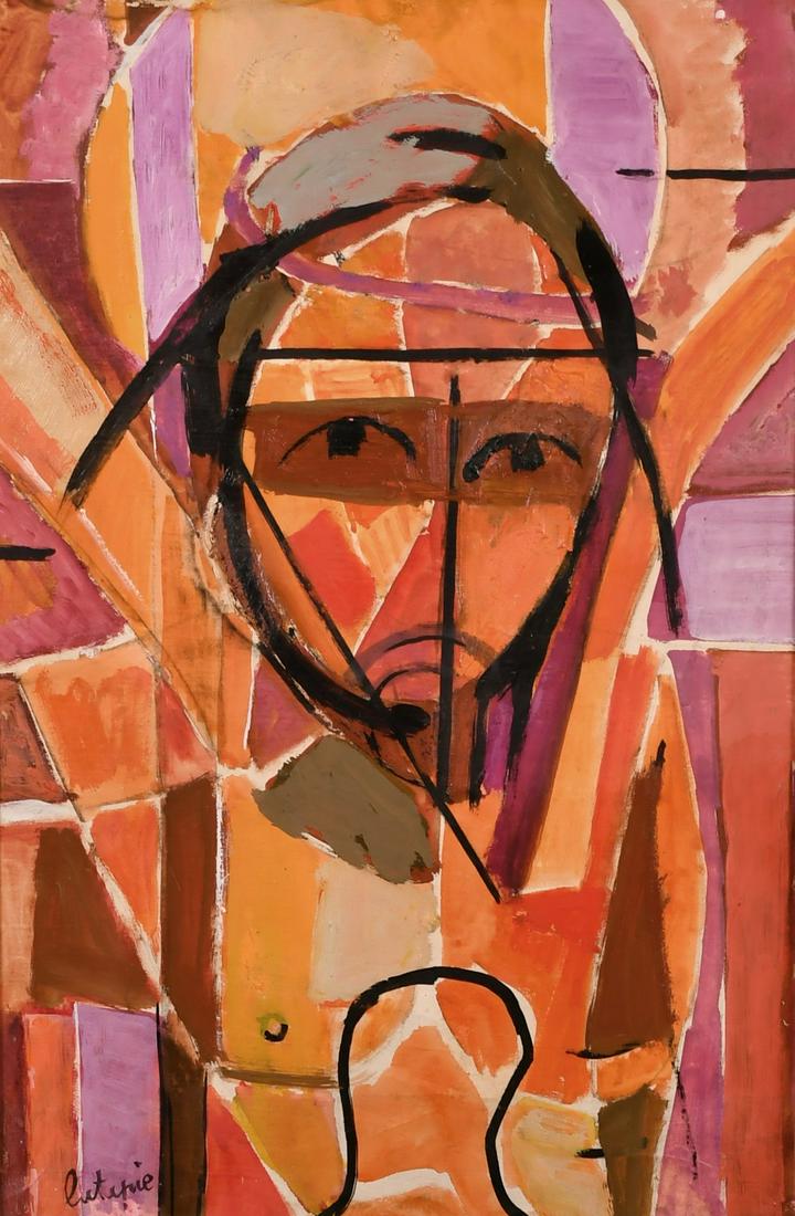 Louis Latapie (1891-1972) French, An abstract portrait (1 of 4)
