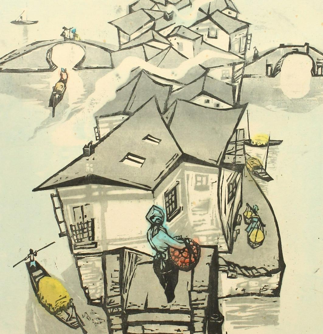 A collection of 6 20th Century Chinese prints of (1 of 13)