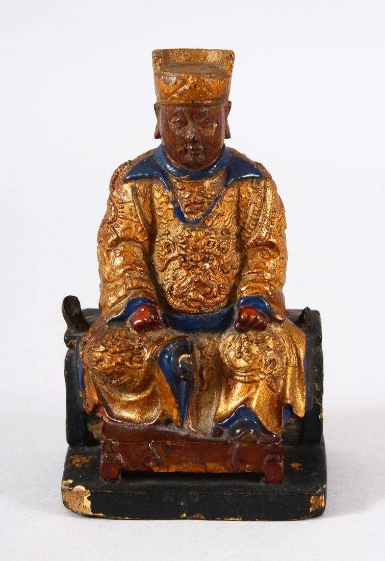 A GOOD 18TH / 19TH CENTURY CHINESE CARVED WOOD & (1 of 7)