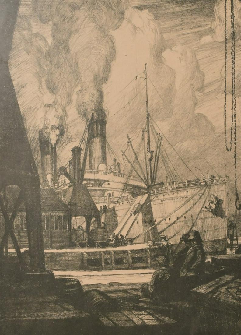 Leslie Moffat Ward (1888-1978) British, 'The Cape Liner (1 of 3)