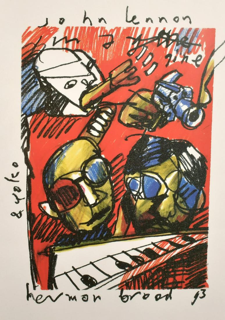 Herman Brood (1946-2001) Homage to 'John Lennon and (1 of 3)