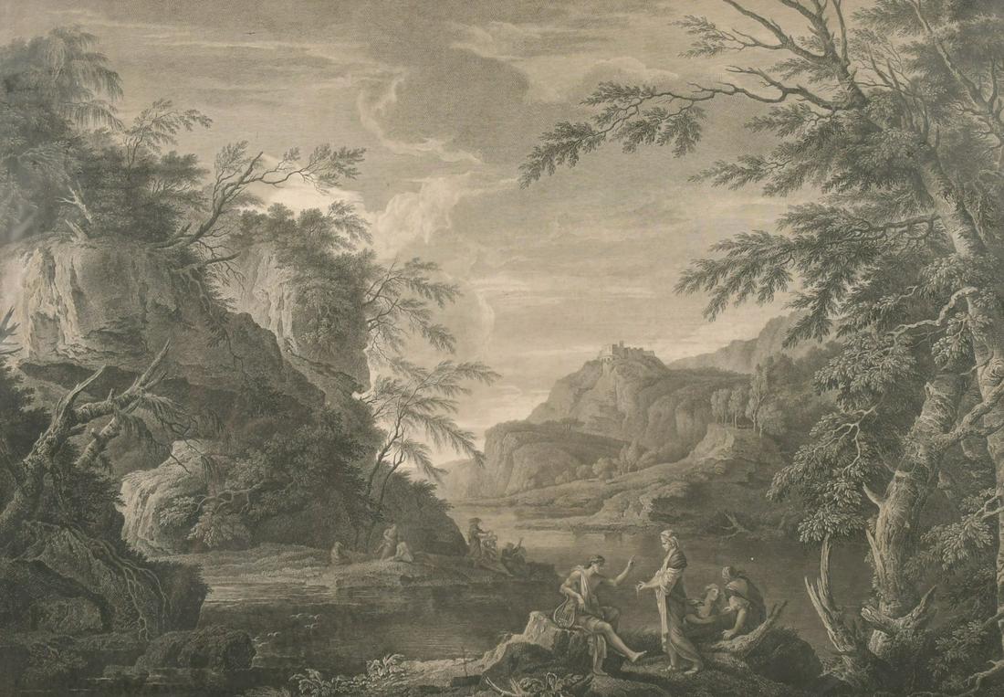 John Browne after Salvator Rosa, 18th Century copper (1 of 3)