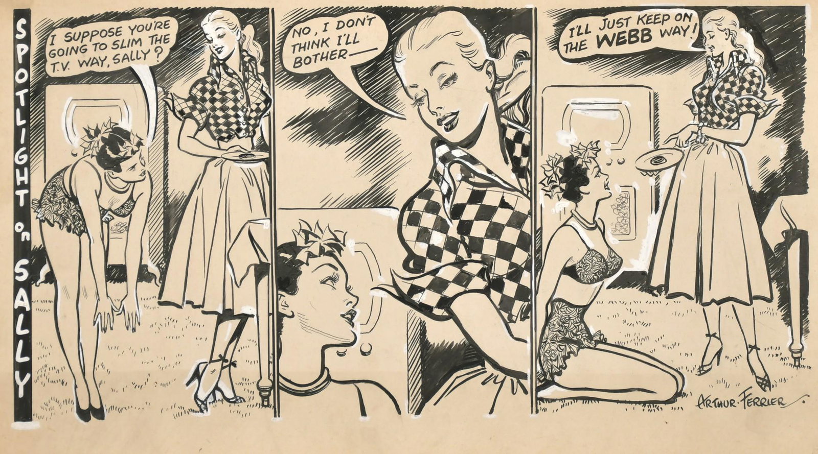 Arthur Ferrier (1891-1973) British, 'I suppose you're (1 of 3)