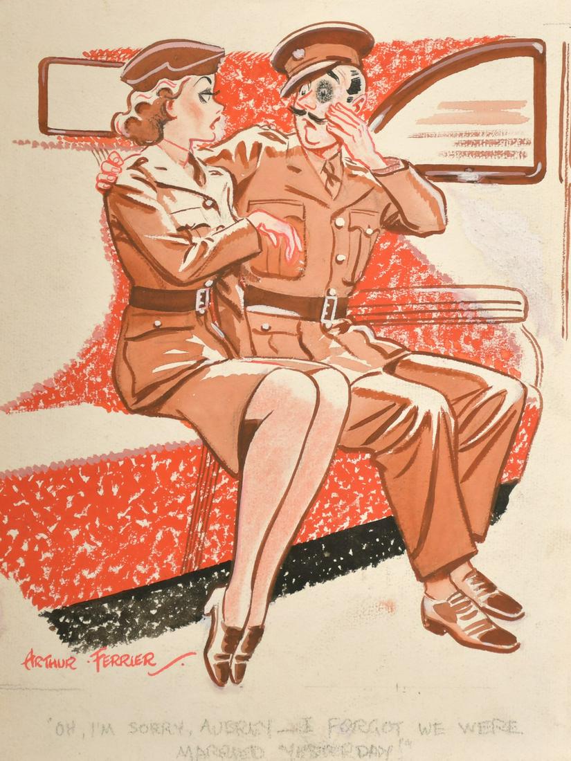 Arthur Ferrier (1891-1973) British, 'Oh I'm sorry, (1 of 3)