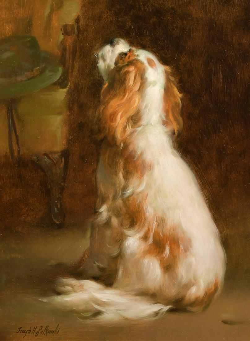 Joseph H. Sulkowski (Born 1951) The Cavalier dog, oil (1 of 4)