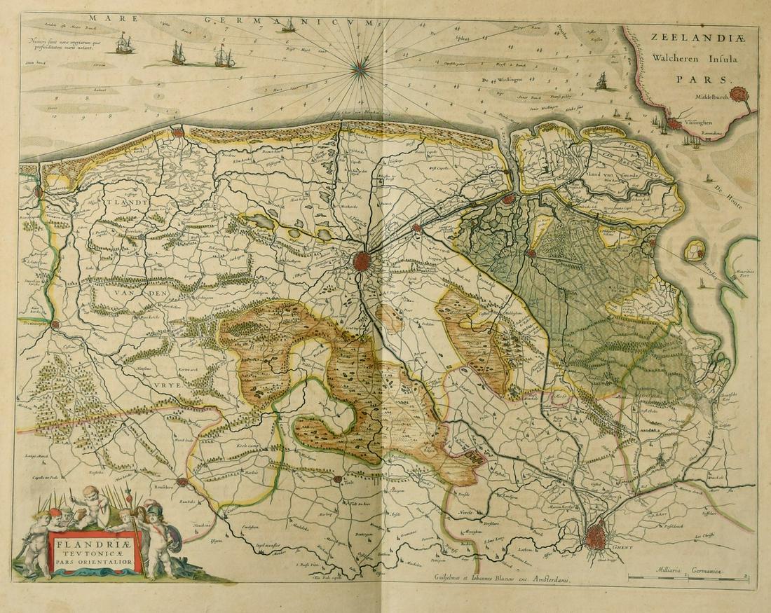 William and Johannes Blaeu, 'Flandriae Teutonicae Pars (1 of 3)