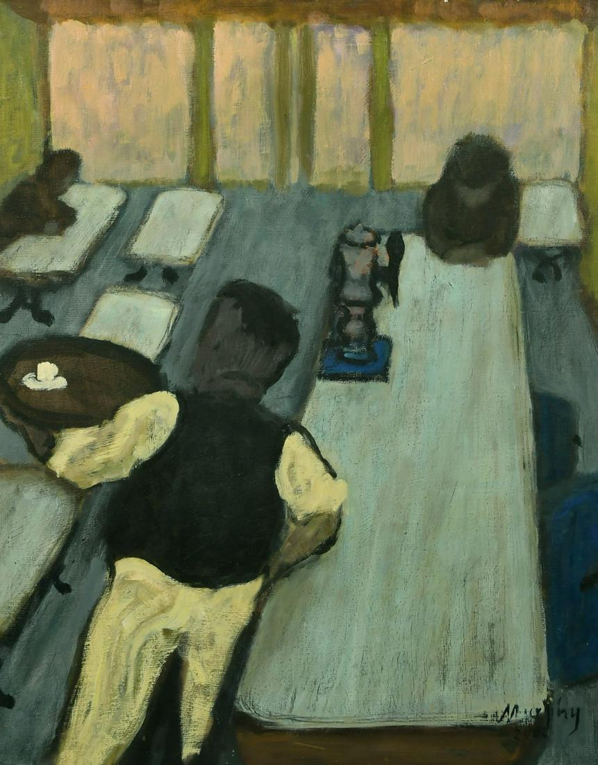 Anthony Murphy (b.1956) British/Irish, a bar interior (1 of 4)