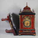 AN IMPRESSIVE GEORGE III DESIGN FAUX TORTOISESHELL AND ORMOLU BRACKET CLOCK with eight day movement