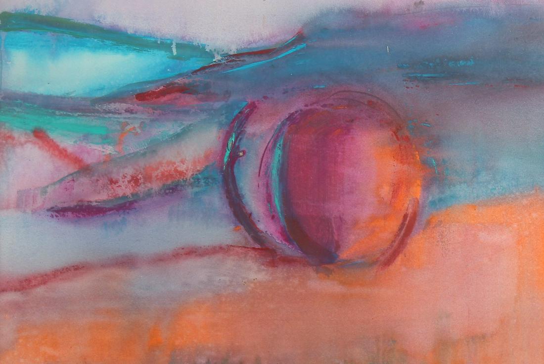 Jeff Hoare (1923-2019) British, 'Crest of a Wave', gouache, titled verso, 14.5" x 21.5",: Jeff Hoare (1923-2019) British, 'Crest of a Wave', gouache, titled verso, 14.5" x 21.5", (37x54.5cm).