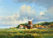 Frank Wootton (1914-1998) British, 'Cley Mill, Norfolk', oil on canvas, signed, also inscribed