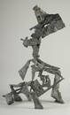 ILHAN KOMAN (TURKISH-SWEDISH, 1921-1986), UNTITLED; LARGE ABSTRACT MODERNIST IRON SCULPTURE, 62cm