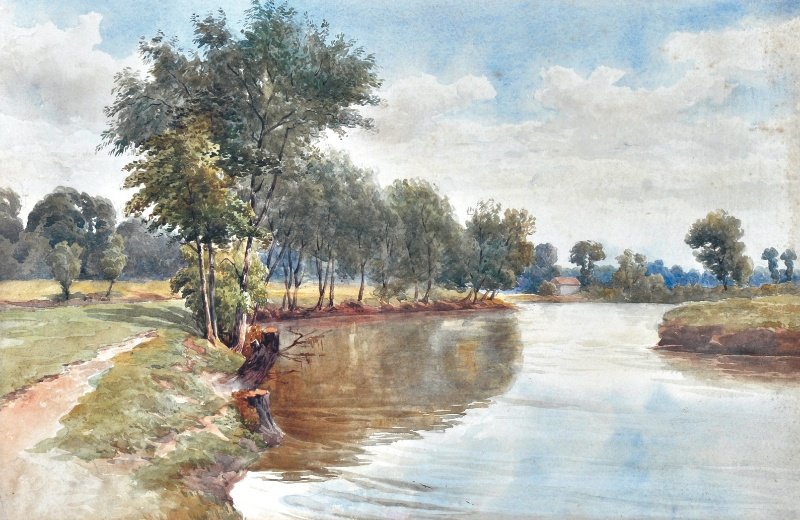 CIRCLE OF HARRY SUTTON PALMER (1854-1933) - Wallgra: CIRCLE OF HARRY SUTTON PALMER (1854-1933) - Wallgrave. Watercolour. Inscribed. 13.5" x 20.5" and Companion Piece. A pair (2)