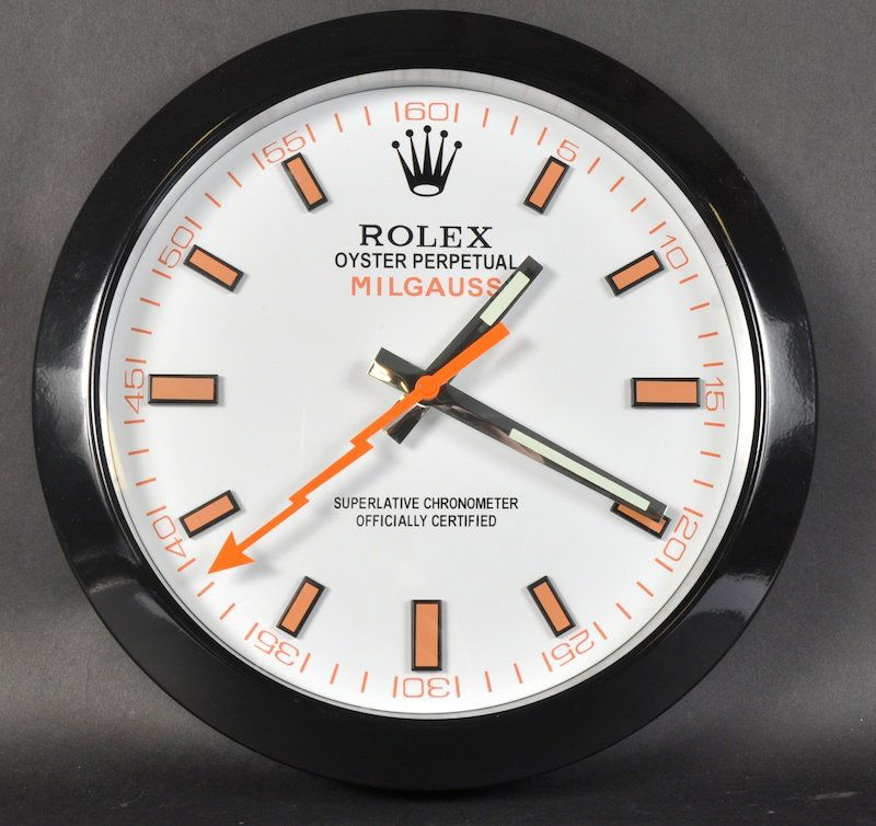 A ROLEX WALL CLOCK. Apr 04, 2013 John Nicholson Auctioneers in