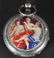 A LADIES VICTORIAN ENGRAVED SILVER FOB WATCH, classica