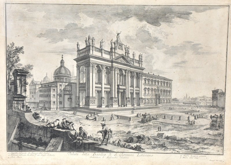 Giovanni Battista Piranesi (17201778) Italian. ‘Veduta: Giovanni Battista Piranesi (17201778) Italian. ‘Veduta Della Basilica di S Giovanni Laterano’, Etching, 17” x 23.5”.
