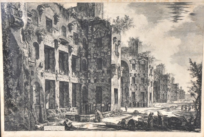 Giovanni Battista Piranesi (17201778) Italian. ‘Veduta: Giovanni Battista Piranesi (17201778) Italian. ‘Veduta degli avanzi superior delle Terme di Diocleziano’ Etching, 19.5” x 28”.