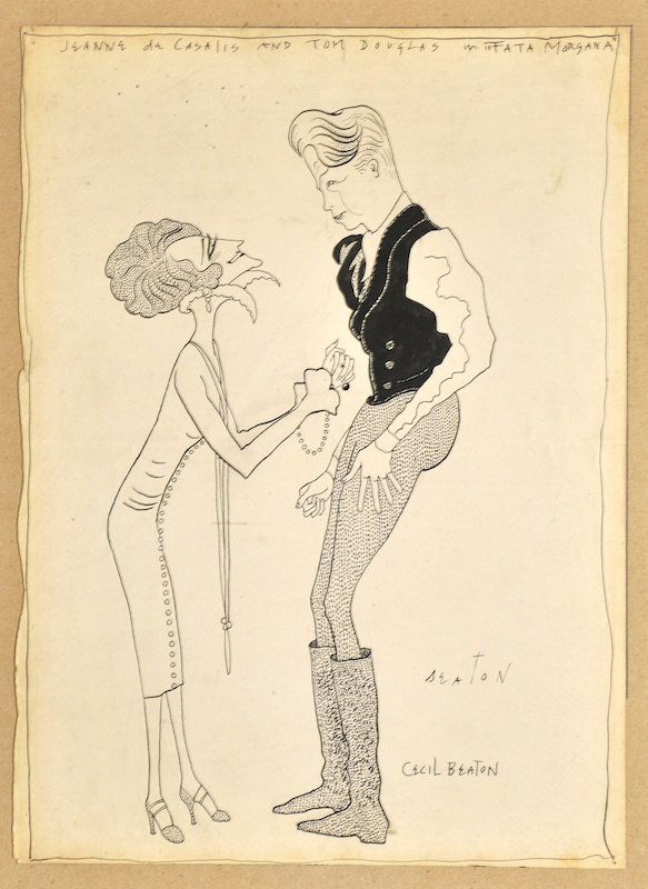 After; Cecil Beaton (19041980) British. ‘Jeanne de Cas: After; Cecil Beaton (19041980) British. ‘Jeanne de Casalis and Tom Dougles in Fata Morgana’, a Print, 14” x 10”.