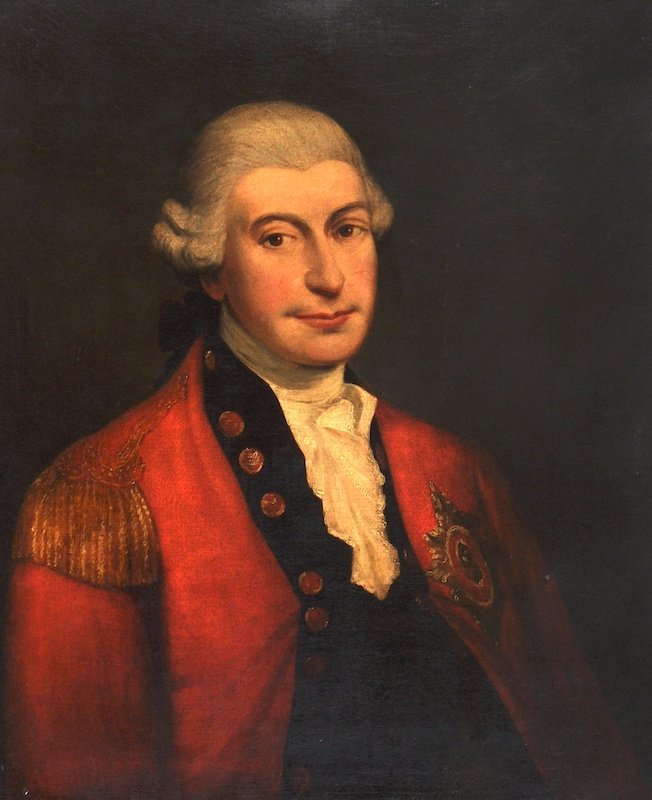 Attributed to Gilbert Stuart (1755-1828) Irish/American: Attributed to Gilbert Stuart (1755-1828) Irish/American. Portrait of Field Marshall Amherst, 1st Baron Amherst KCB (1717-1797), Amherst is best known as one of the Victors of the French Indian war whe