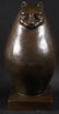 AFTER MILO A BRONZE FIGURE OF A FAT CAT. 12.5ins high.