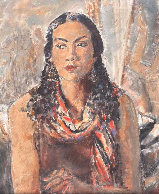 Ethel Walker (1861/71951) British. Portrait of a lady,