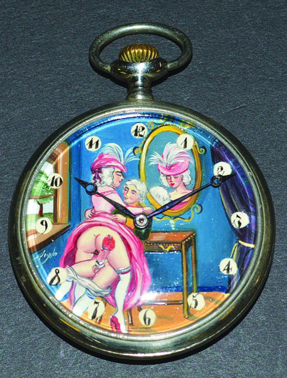 AN ITALIAN DOXA EROTIC POCKET WATCH. £80-120.: AN ITALIAN DOXA EROTIC POCKET WATCH. £80-120.