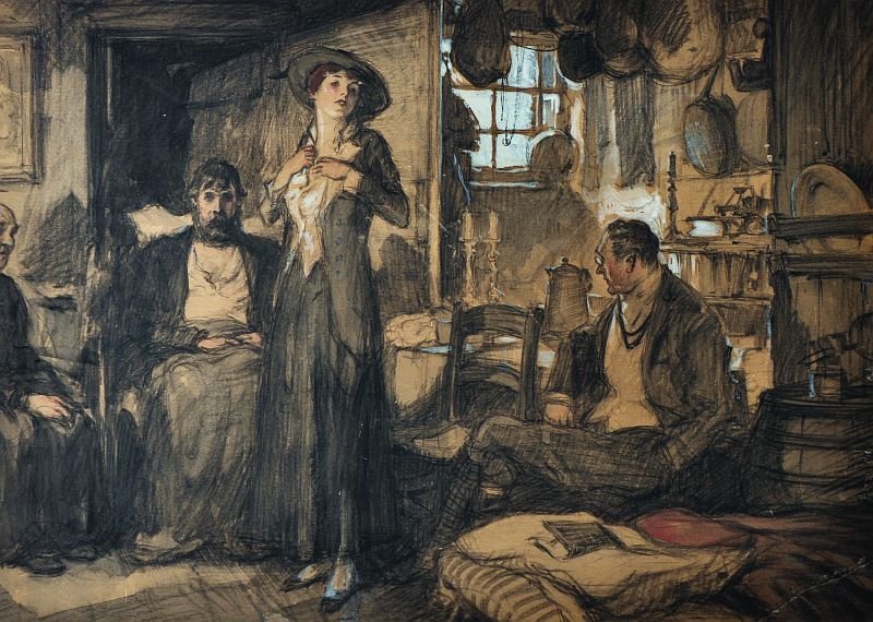 Henry Patrick Raleigh (1880-1944) American. â€˜The Open: Henry Patrick Raleigh (1880-1944) American. â€˜The Open Marketâ€™, â€œI Was For Sale! She said, For Sale in the open marketâ€, an Illustration for Collierâ€™s Magazine, Mixed Medi
