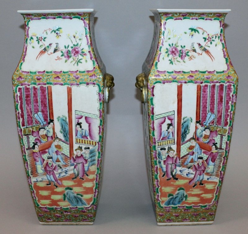 A PAIR OF LATE 19TH CENTURY CHINESE CANTON PORCELAIN (1 of 7)