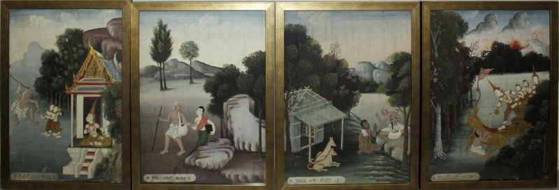 A SET OF FOUR GOOD QUALITY 19TH/20TH CENTURY FRAMED (1 of 5)