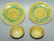 A PAIR OF CHINESE GREEN ENAMELLED YELLOW GROUND - 2
