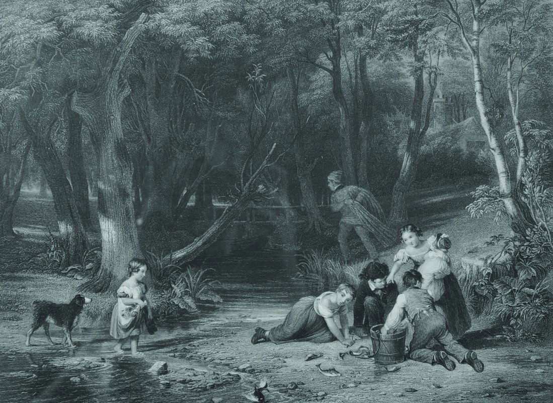 After William Frederick Witherington (1785-1865): After William Frederick Witherington (1785-1865) British. “The Lucky Escape”, Engraved by S Fisher, overall 13.5” x 16.5”, and two other prints, three (3).