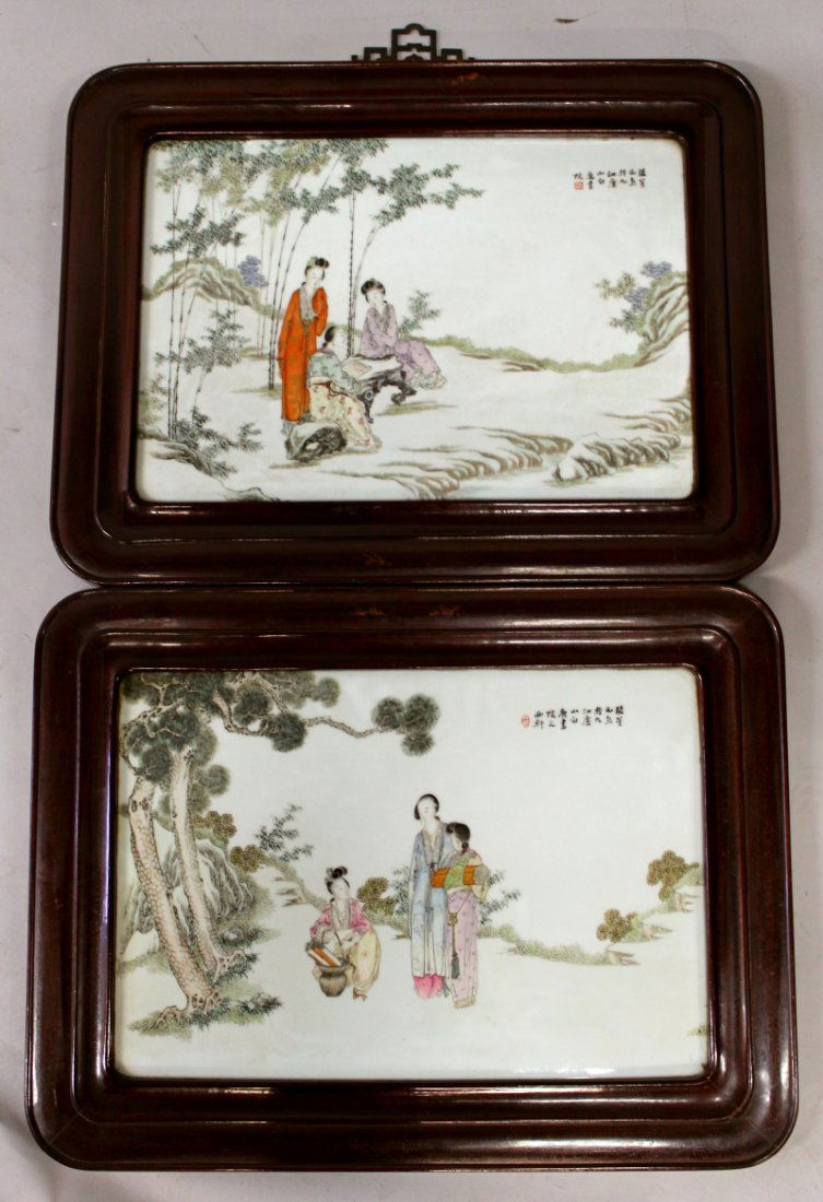 A GOOD LARGE PAIR OF CHINESE REPUBLIC PERIOD HARDWOOD (1 of 10)