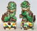 A PAIR OF CHINESE KANGXI PERIOD FAMILLE VERTE BISCUIT