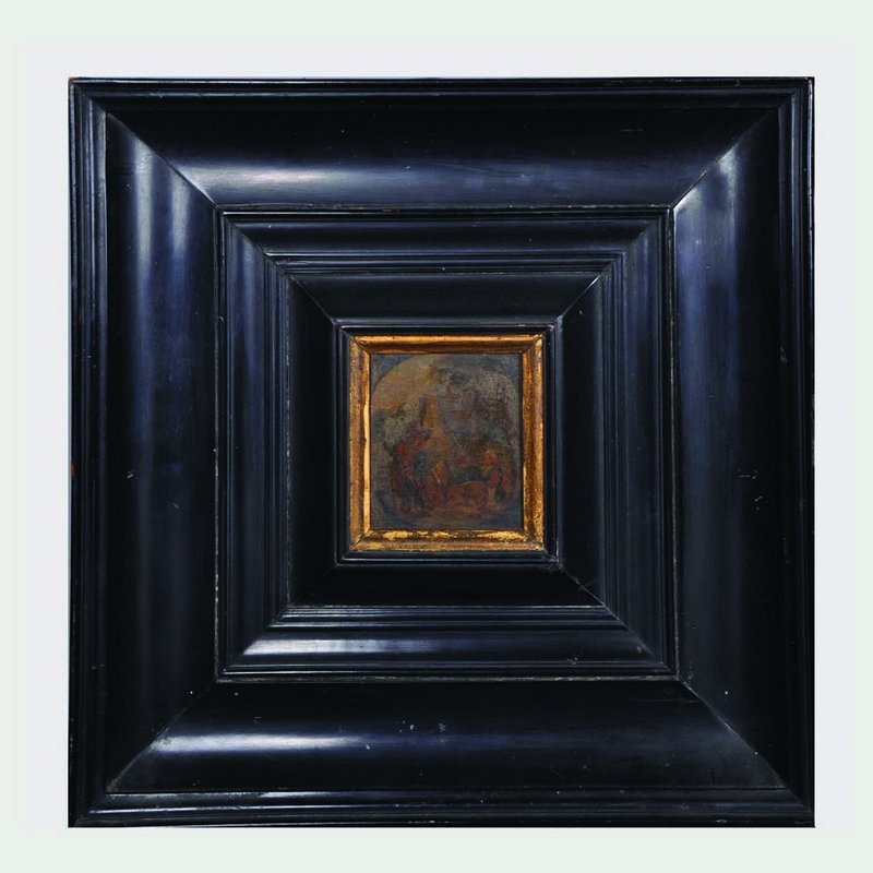 17th Century Dutch School. Figures Outside a Tavern, (1 of 5)