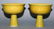 A PAIR OF CHINESE YELLOW ENAMELLED PORCELAIN STEM - 4