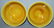 A PAIR OF CHINESE YELLOW ENAMELLED PORCELAIN STEM - 5