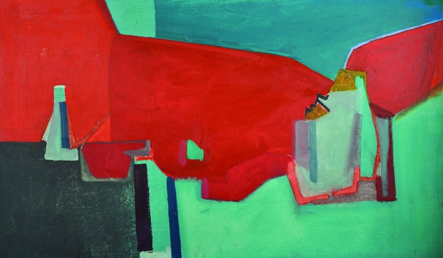 David Hampton (20th Century) British. ‘Abstract’, Oil (1 of 4)