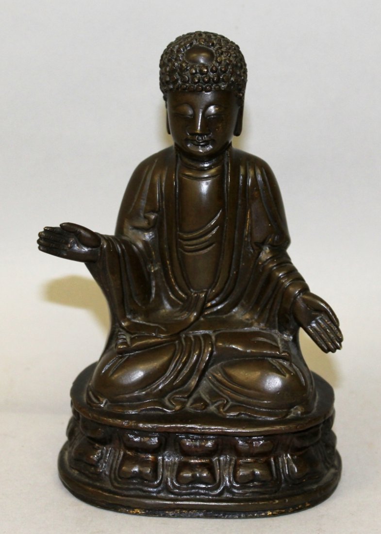 A 16TH CENTURY  CHINESE MING DYNASTY BRONZE MODEL OF (1 of 6)